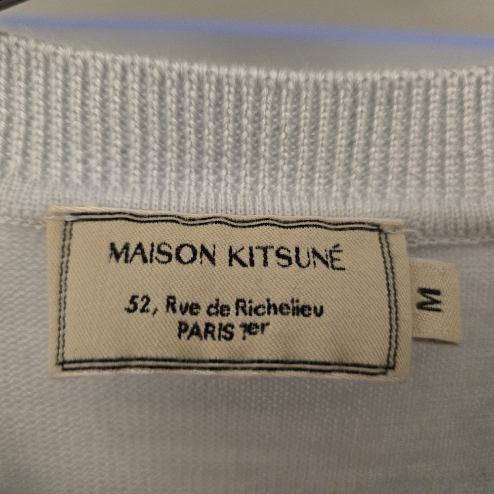 Maison Kitsun Chillax Patch Sweater Sz M View 3